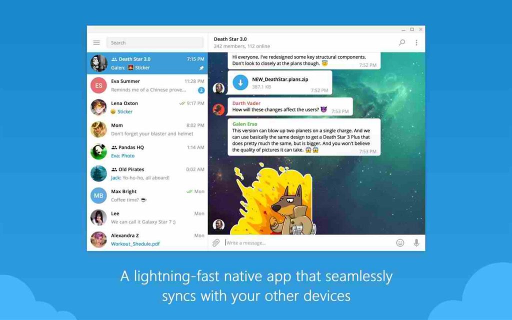 دانلود تلگرام دسکتاپ 2022 ویندوز، مک، لینوکس Telegram Desktop 4.1.0